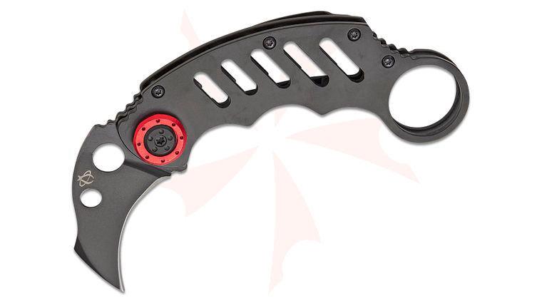 Mantis MK-1 Cinq 1 Folding Karambit 2 inch Hawkbill Blade, Steel Handles