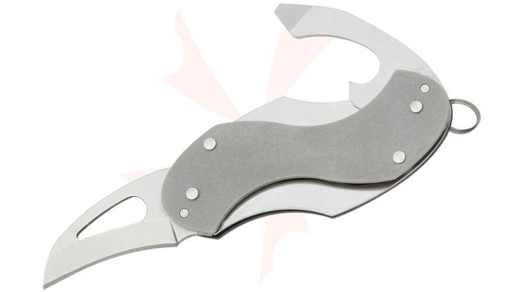 Mantis B-4 Buzzard Necessikey Keychain Knife 1 inch Blade, Bottle Opener, and Screwdriver