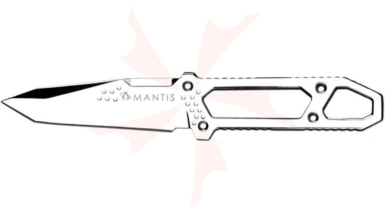 Mantis MF-1C Con Brillo Combat Knife 4-1/2 inch Mirror Polish Tanto Blade, Nylon Sheath