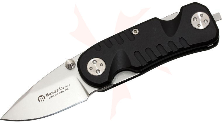 Maserin 212 Dynamic Folding Knife 2 inch Blade, Gun Tool, Aluminum Handles