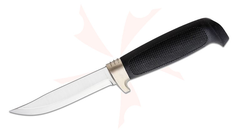 Marttiini Utility Hunter Fixed 4-1/4 inch Blade, Black Kraton Handles