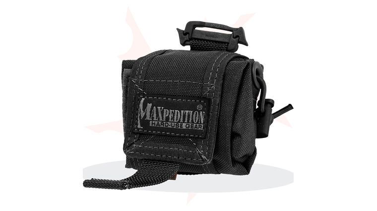 Maxpedition 0207B Mini Rollypoly Folding Dump Pouch, Black