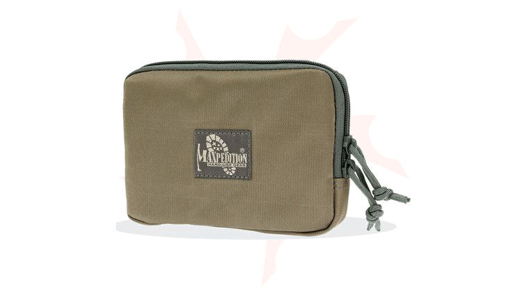 Maxpedition 3525KF Hook-&-Loop 5 inch x 7 inch Zipper Pocket, Khaki-Foliage