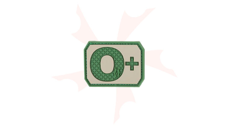 Maxpedition BTOPA PVC O+ Blood Type Patch, Arid