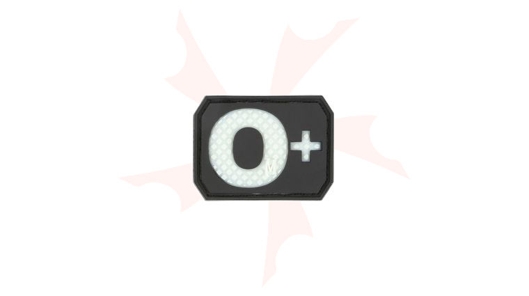 Maxpedition BTOPZ PVC O+ Blood Type Patch, Glow