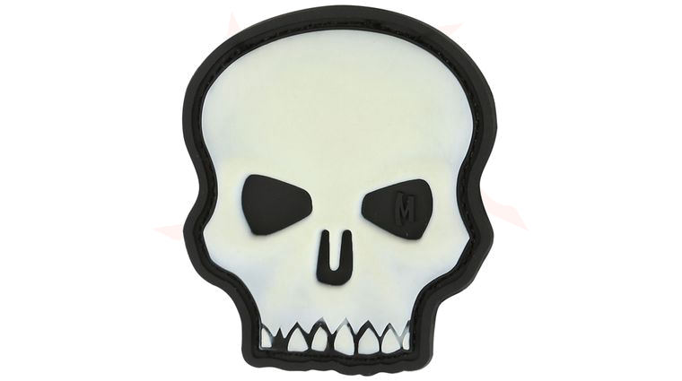Maxpedition HISKZ PVC Hi Relief Skull Patch, Glow