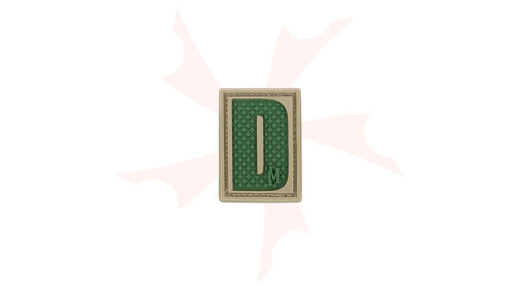 Maxpedition LETDA PVC Letter D Patch, Arid
