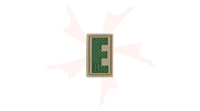 Maxpedition LETEA PVC Letter E Patch, Arid