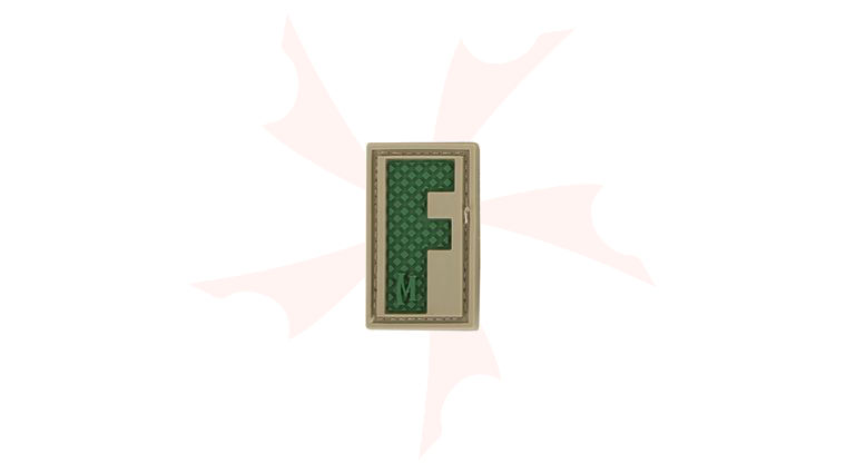 Maxpedition LETFA PVC Letter F Patch, Arid