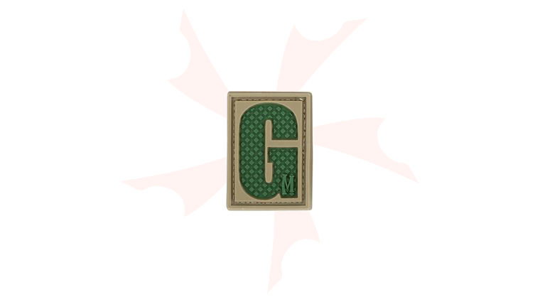 Maxpedition LETGA PVC Letter G Patch, Arid