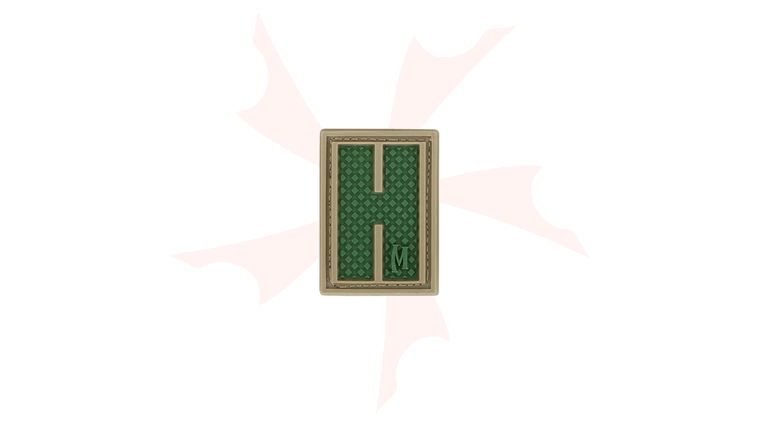 Maxpedition LETHA PVC Letter H Patch, Arid