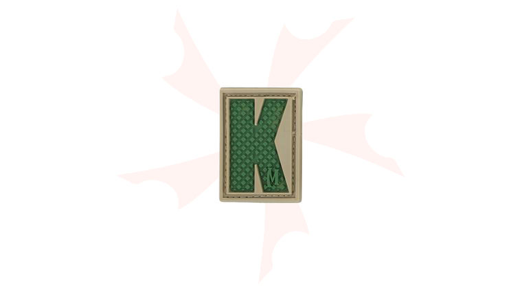Maxpedition LETKA PVC Letter K Patch, Arid