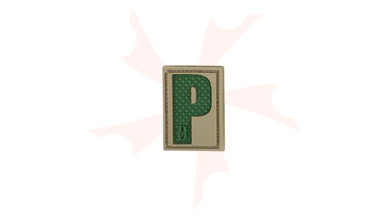 Maxpedition LETPA PVC Letter P Patch, Arid