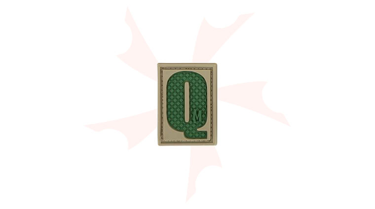 Maxpedition LETQA PVC Letter Q Patch, Arid