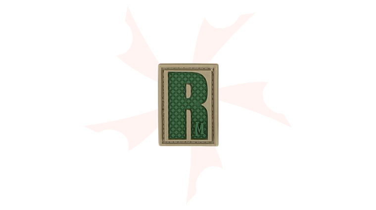 Maxpedition LETRA PVC Letter R Patch, Arid