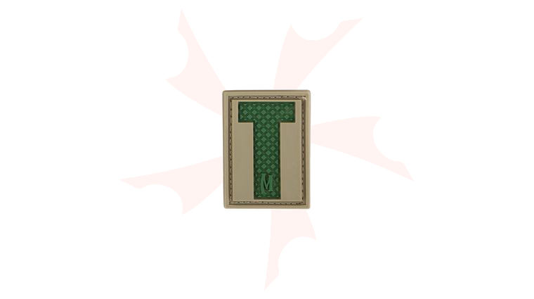Maxpedition LETTA PVC Letter T Patch, Arid
