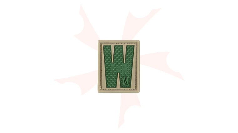 Maxpedition LETWA PVC Letter W Patch, Arid