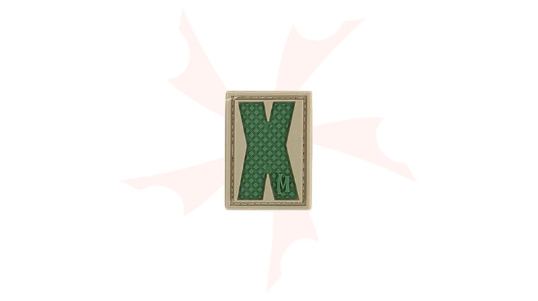 Maxpedition LETXA PVC Letter X Patch, Arid