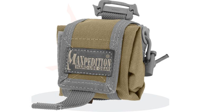 Maxpedition 0207KF Mini Rollypoly Folding Dump Pouch, Khaki-Foliage
