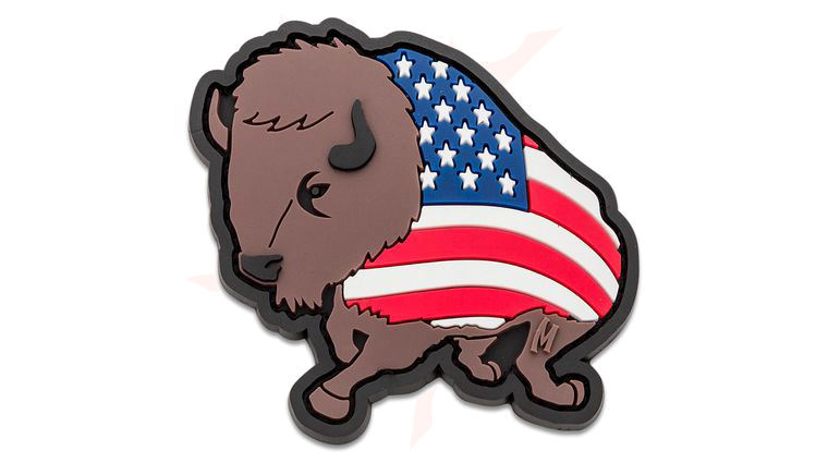 Maxpedition BISNC PVC American Bison Morale Patch, Color
