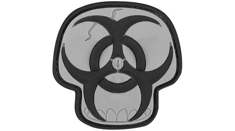 Maxpedition PVC Biohazard Skull Patch, SWAT