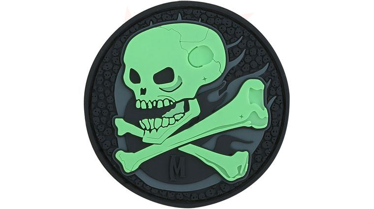 Maxpedition SKULZ PVC Skull Patch, Glow