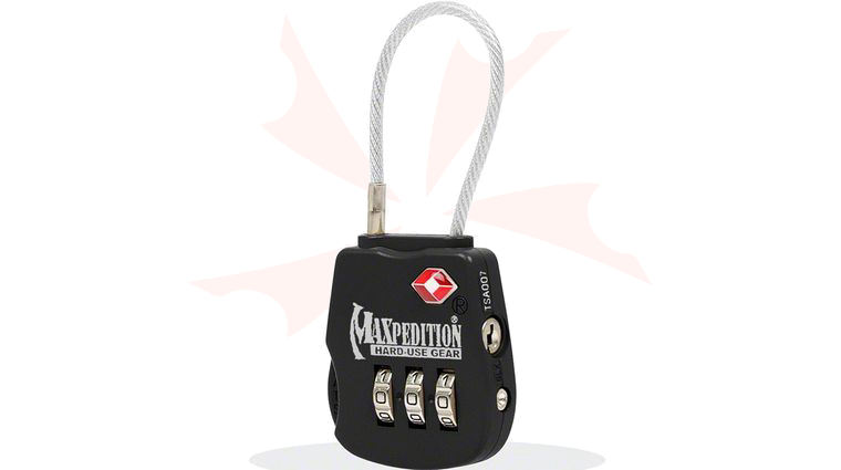 Maxpedition TSALOCB Tactical Travel Luggage Lock, Black