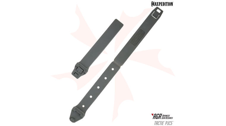 Maxpedition PJC5GRY AGR Advanced Gear Research PJC5 TacTie Polymer Joining Clip, Pack of 6, Gray