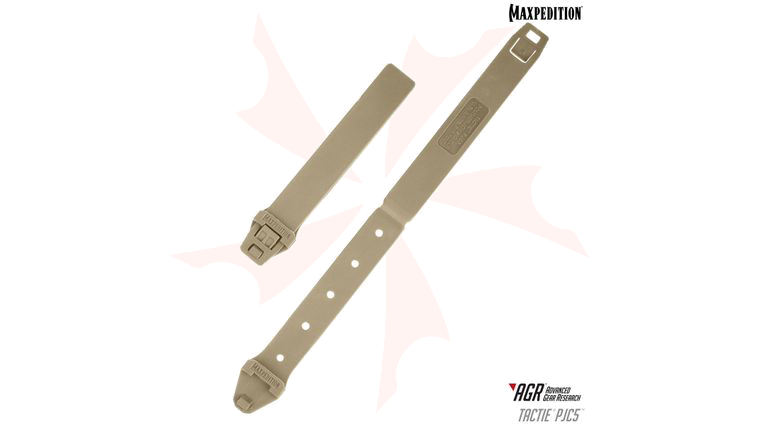 Maxpedition PJC5TAN AGR Advanced Gear Research PJC5 TacTie Polymer Joining Clip, Pack of 6, Tan