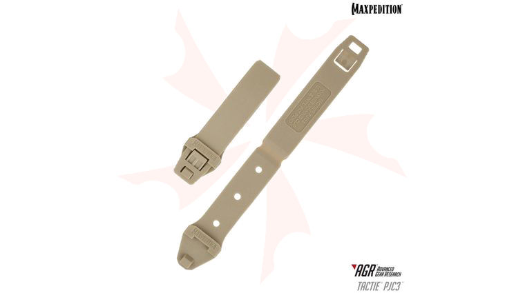 Maxpedition PJC3TAN AGR Advanced Gear Research PJC3 TacTie Polymer Joining Clip, Pack of 6, Tan