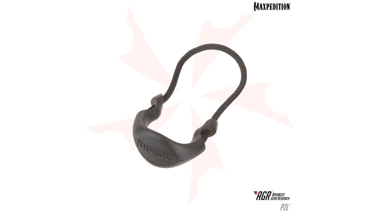 Maxpedition PZLBLK AGR Advanced Gear Research PZL Large Positive Grip Zipper Pulls, Pack of 6, Black