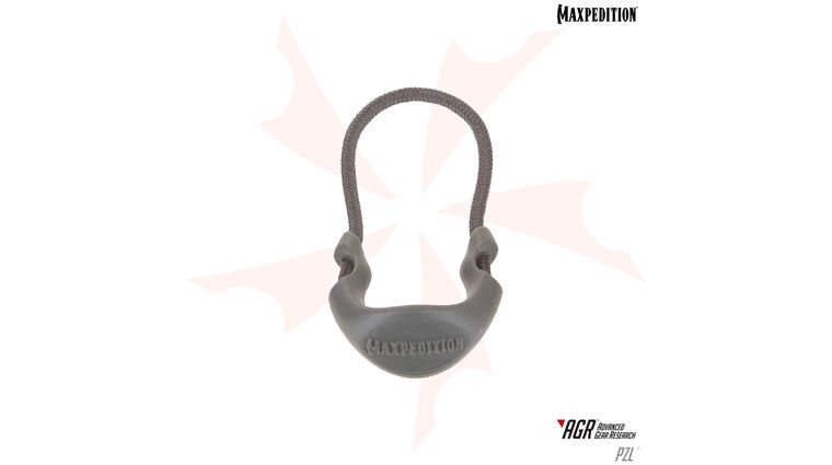 Maxpedition PZLGRY AGR Advanced Gear Research PZL Large Positive Grip Zipper Pulls, Pack of 6, Gray