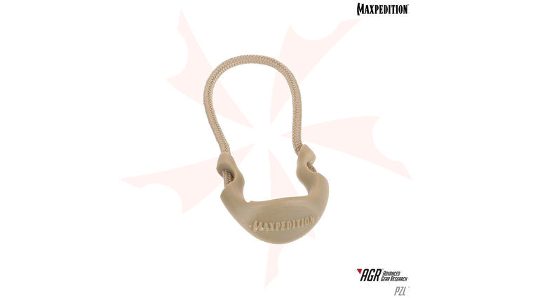 Maxpedition PZLTAN AGR Advanced Gear Research PZL Large Positive Grip Zipper Pulls, Pack of 6, Tan