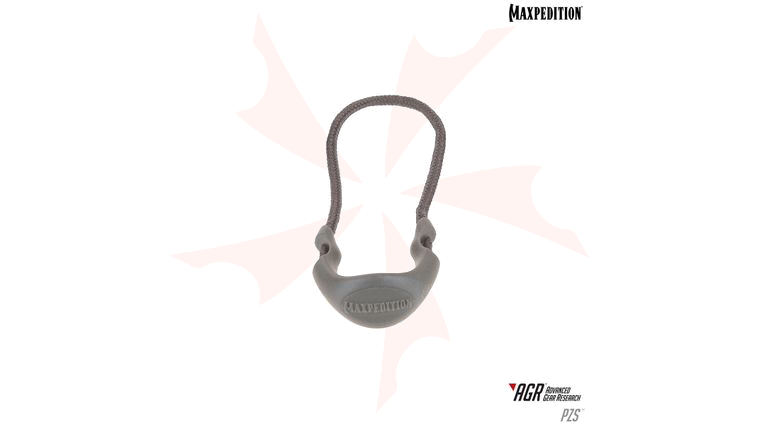 Maxpedition PZSGRY AGR Advanced Gear Research PZS Small Positive Grip Zipper Pulls, Pack of 6, Gray