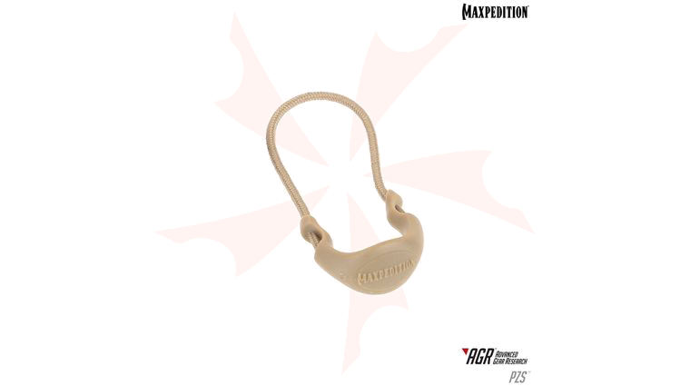 Maxpedition PZSTAN AGR Advanced Gear Research PZS Small Positive Grip Zipper Pulls, Pack of 6, Tan