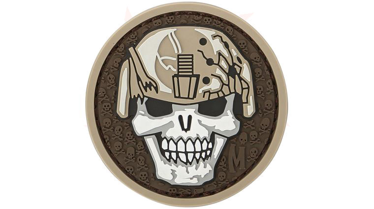 Maxpedition SLDKA PVC Soldier Skull Patch, Arid - KnifeCenter