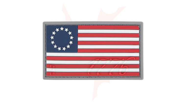 Maxpedition US76C PVC 1776 US Flag Patch, Color