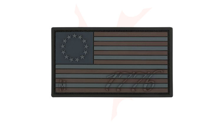Maxpedition US76X PVC 1776 US Flag Patch, Stealth