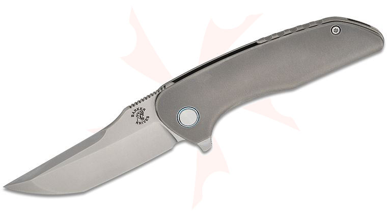 Mechforce Barker Collab Hokkaido Frame Lock Flipper Knife 3.5