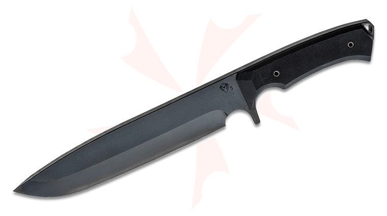 Medford Bonfire Fixed Blade Knife 8.25 inch Black PVD CPM-3V Drop Point Blade, Black G10 Handles and Kydex Sheath