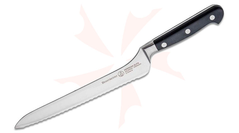Messermeister Meridian Elite 8 inch Scalloped Offset Sandwich Knife