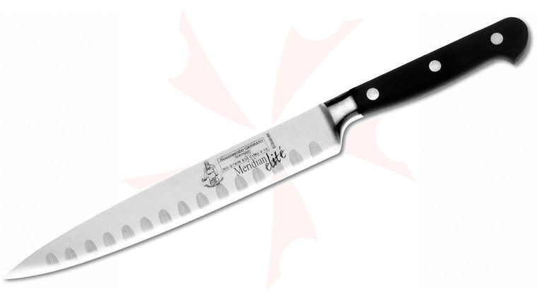 Messermeister Meridian Elite 8 inch Kullenschliff Carving Knife 