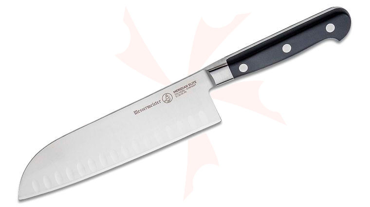 Messermeister Meridian Elite 7 inch Kullenschliff Santoku Knife