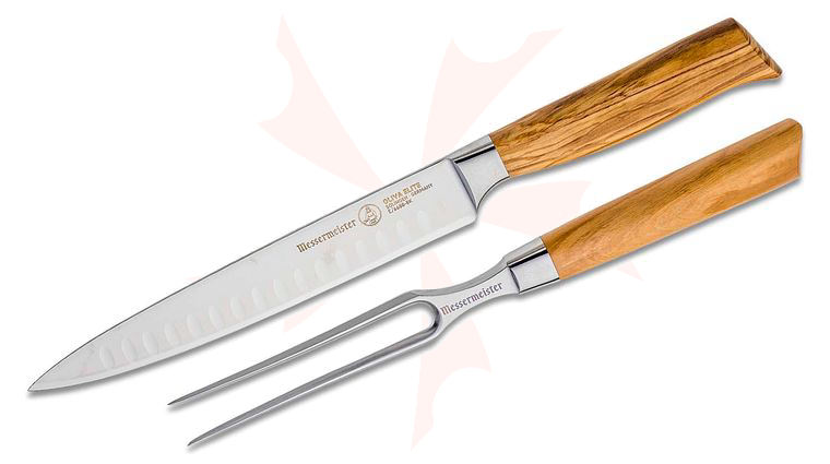 Messermeister Oliva Elite 2 Piece Kullenschliff Carving Set