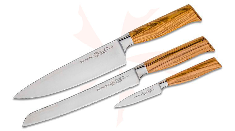 Messermeister Oliva Elite 3 Piece Trio Set