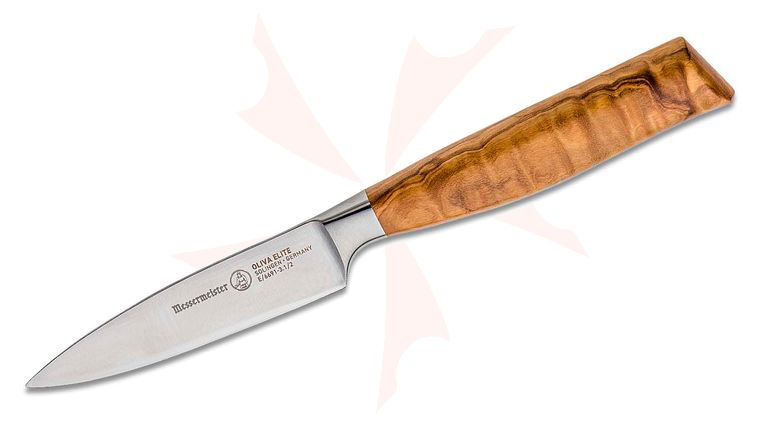 Messermeister Oliva Elite 3-1/2 inch Spear Point Paring Knife, Olive Wood Handle