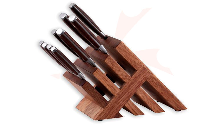 Messermeister Avanta 10-Piece Magnetic Block Set, Pakkawood Handles