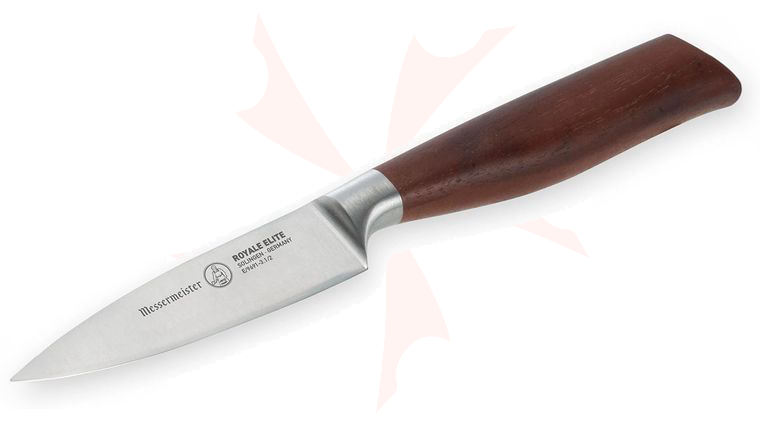 Messermeister Royale Elite 3.5 inch Spear Point Paring Knife, 1.4116 Stainless Blade, Wood Handle