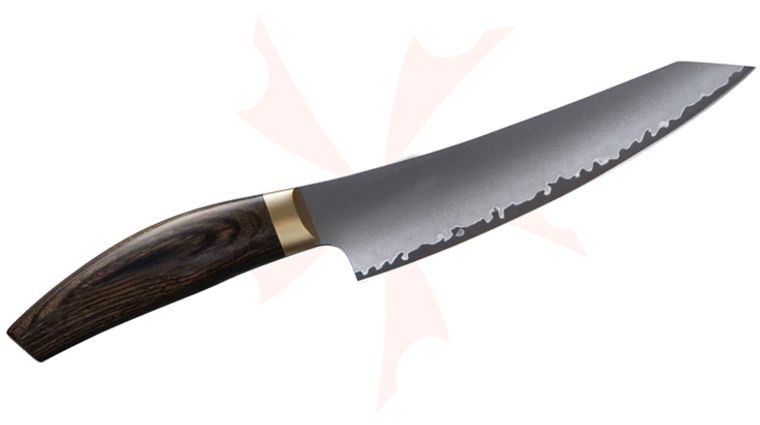 Messermeister Kawashima Utility Knife 6 inch SG2 Reverse Tanto Blade, Bolstered Pakkawood Handles 