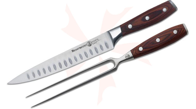 Messermeister Avanta 2-Piece Kullenschliff Carving Set, Pakkawood Handles